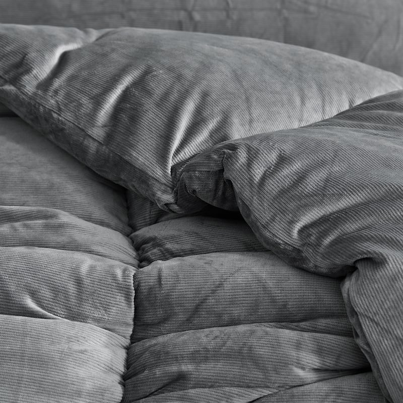 Fatter than Fat® - Coma Inducer® Oversized Comforter Set - Quiet Shade Gray