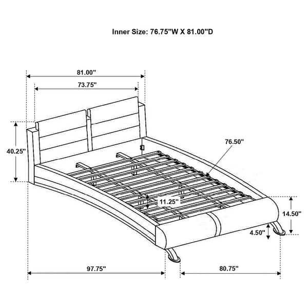 dimension image slide 1 of 16, Jeremaine Bedroom Set with Plank Headboard White
