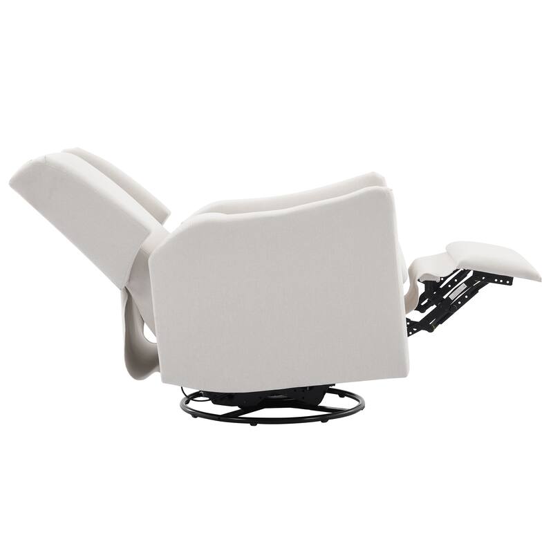 Wingback Swivel Rocker Recliner Chair, Glider Rocker Recliner, Rocking Chair Nursery for Living Room Bedroom Apartment