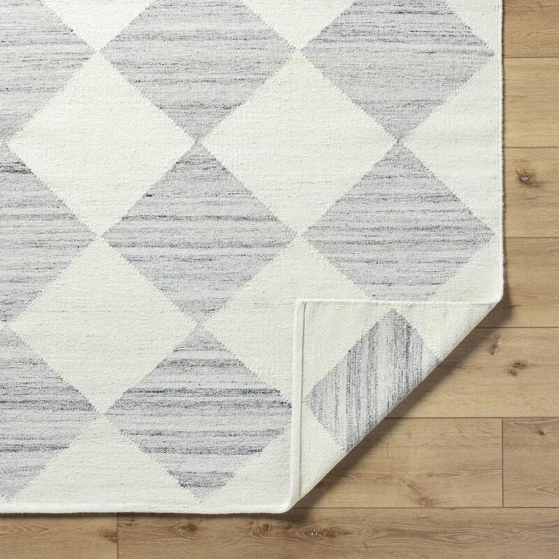Keyonna Casual Solid Color Wool Area Rug