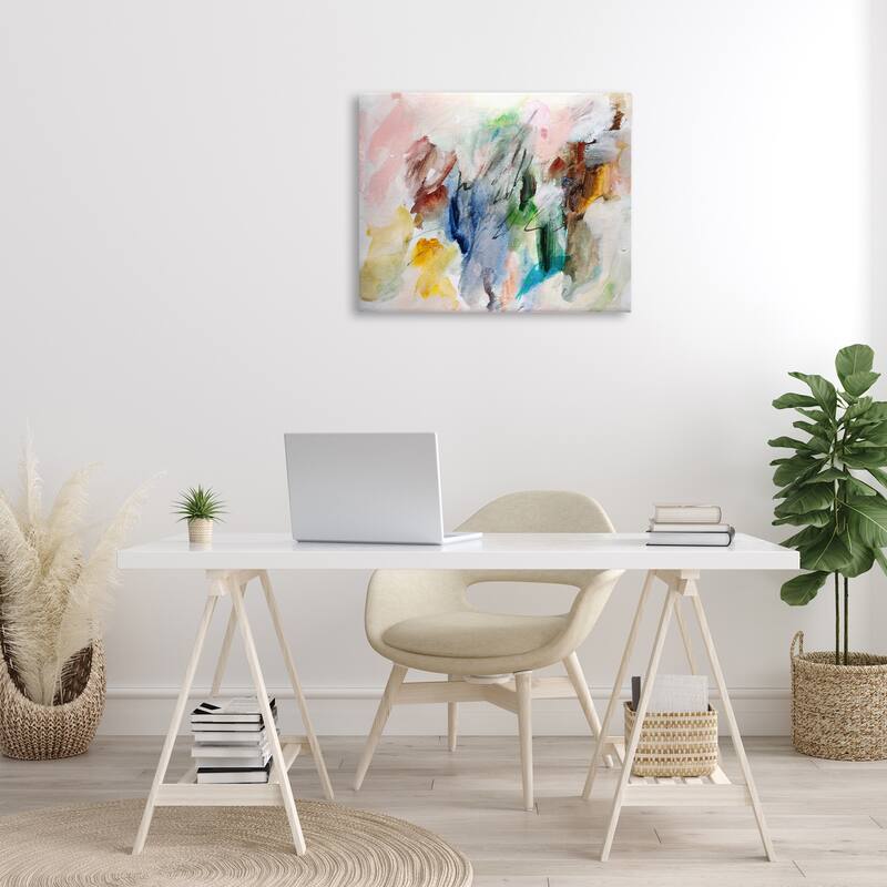 Stupell Earthy Pitter Patter Abstract Canvas Wall Art Design By Gemma Bardot