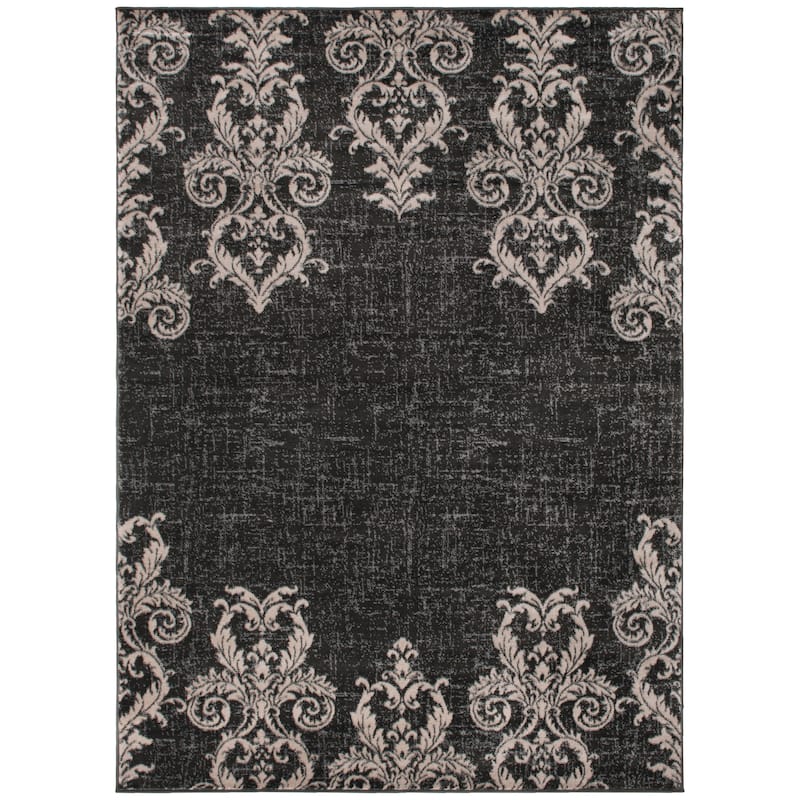 Mayberry Galleria Kingston Contemporary/Transitional Area Rug - 5'3" x 7'3" - Black