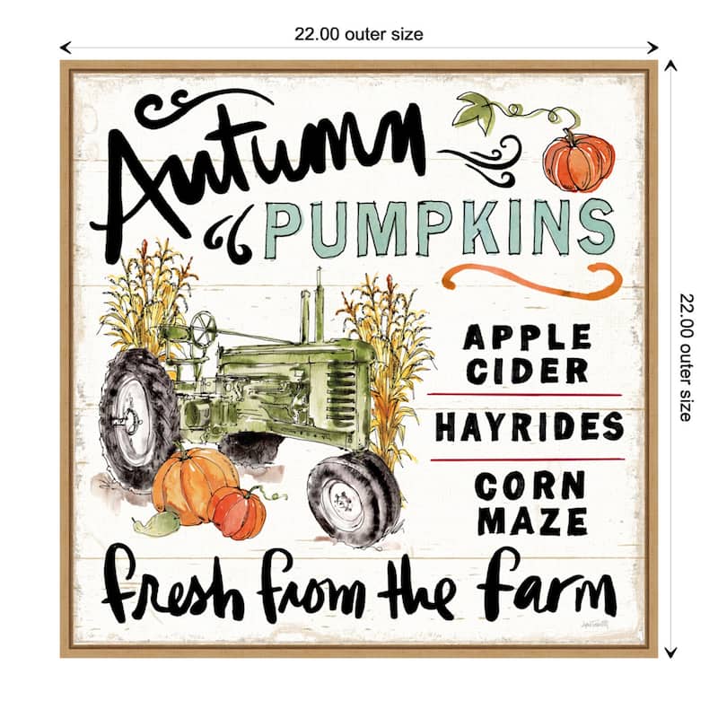 Amanti Art Harvest Times X Framed Canvas Wall Art