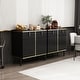 preview thumbnail 21 of 45, Timechee Kitchen Sideboard End Table Entry Accent Storage Cabinet