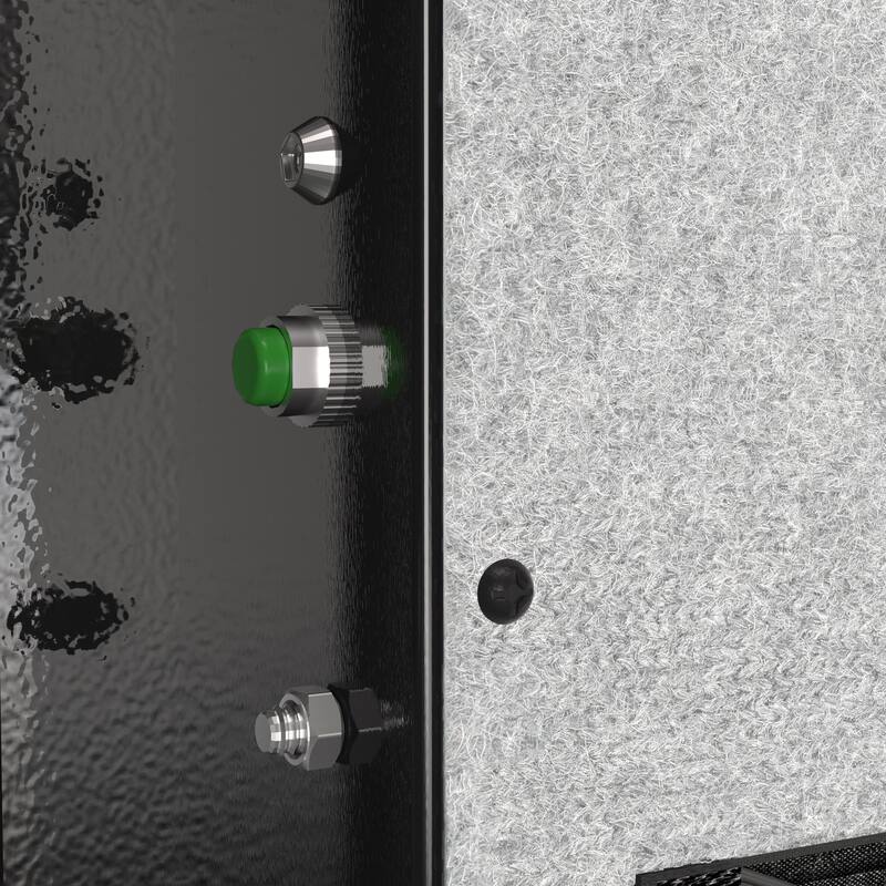 Roomfitters 20.4 Inch Biometric Security Safe with Fingerprint Lock and Hidden Compartment, Carbon Steel, Black