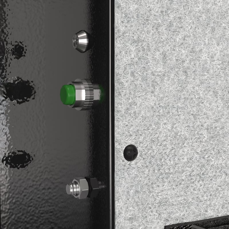 Three-lock safe, measuring 20.4 ″ × 16.5″ × 14.1 ″, suitable for home and office use, large steel digital safe equipped