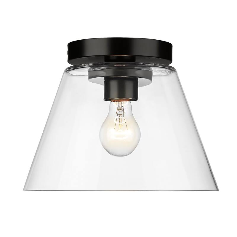 Golden Lighting Penn 1-light Flush Mount in Matte Black