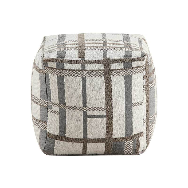 Square Pouf Fabric Upholstery Modern Ottoman, Footstool, Non-Slip Floor Pouf, Bean Bag Chair, 1pc Sitting Pouf