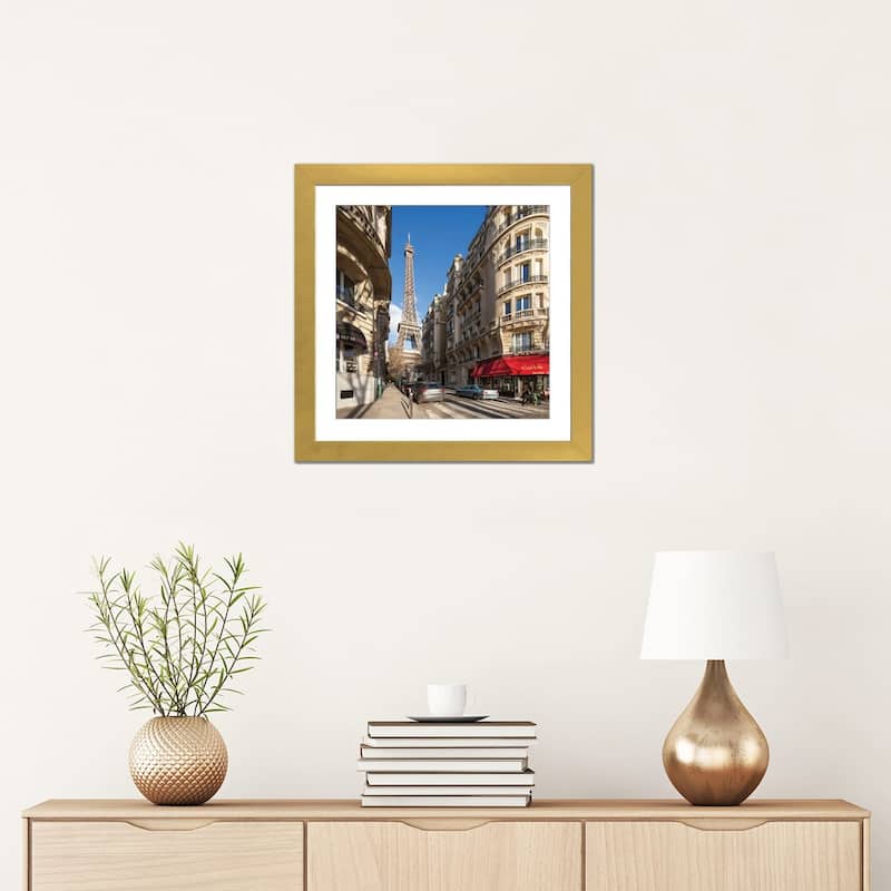 iCanvas "Rue De Buenos-Aires With View Of The Eiffel Tower, Paris, France" by Jan Becke PFA