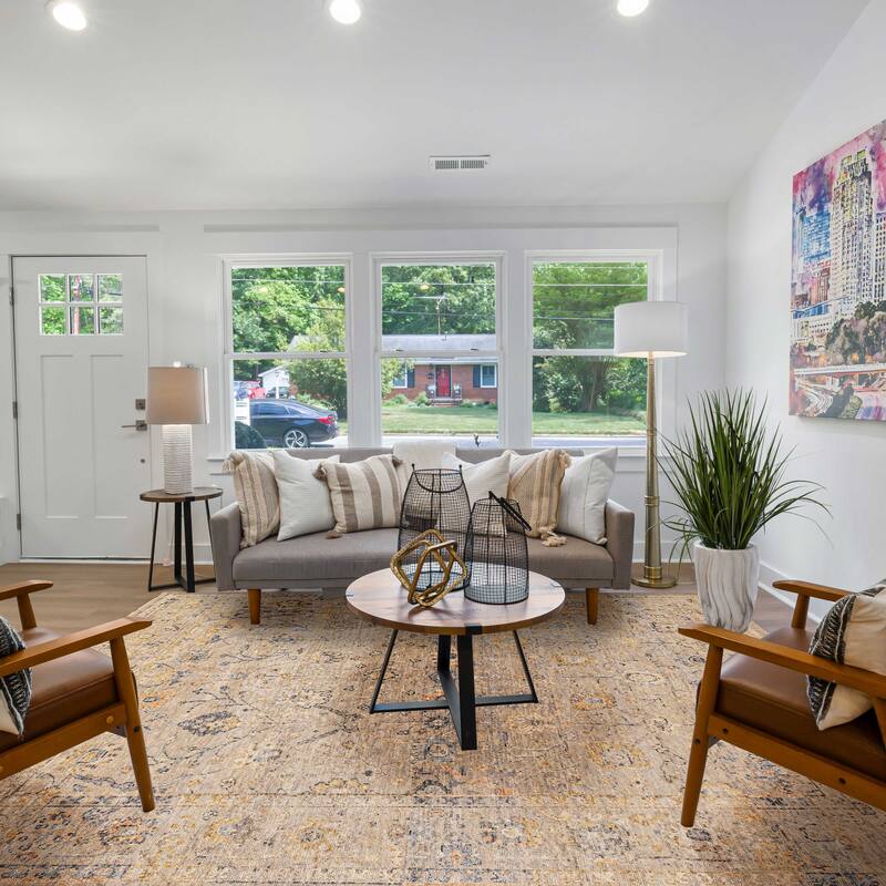 ECARPETGALLERY Hand-knotted Modern Oushak Light Grey Wool Rug - 7'10 x 9'7