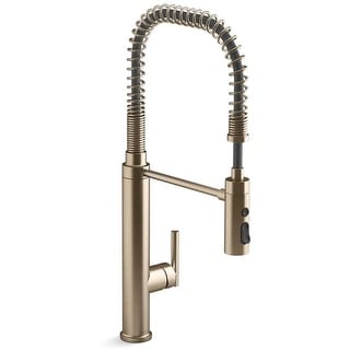 Purist 1.5 GPM Single Hole Pre-Rinse Kitchen Faucet with Sweep Spray, DockNetik, and MasterClean Technologies