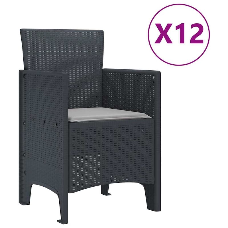 vidaXL Garden Dining Set 11/13 pcs - 118.1 x 39.4 x 28.7
