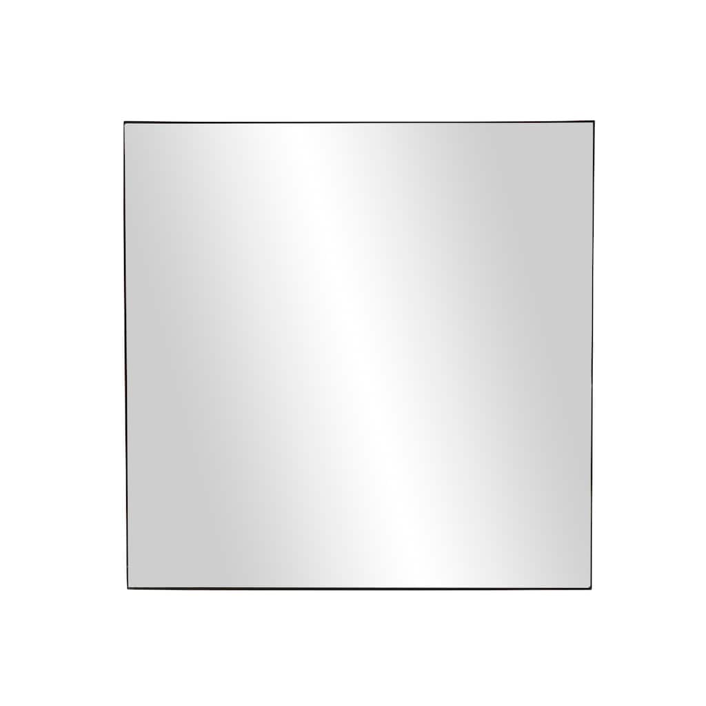 Sm. Iron Sq. Wall Mirror 15.75" x 15.75" - A - Black