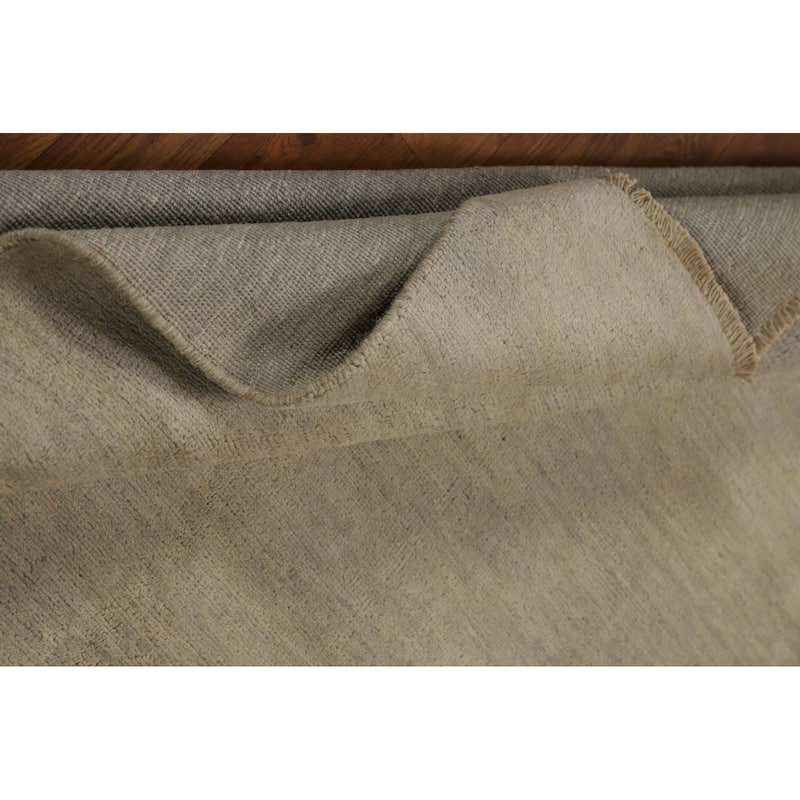 Modern Gabbeh Accent Rug Handmade Wool Carpet - 4'0"x 5'9"