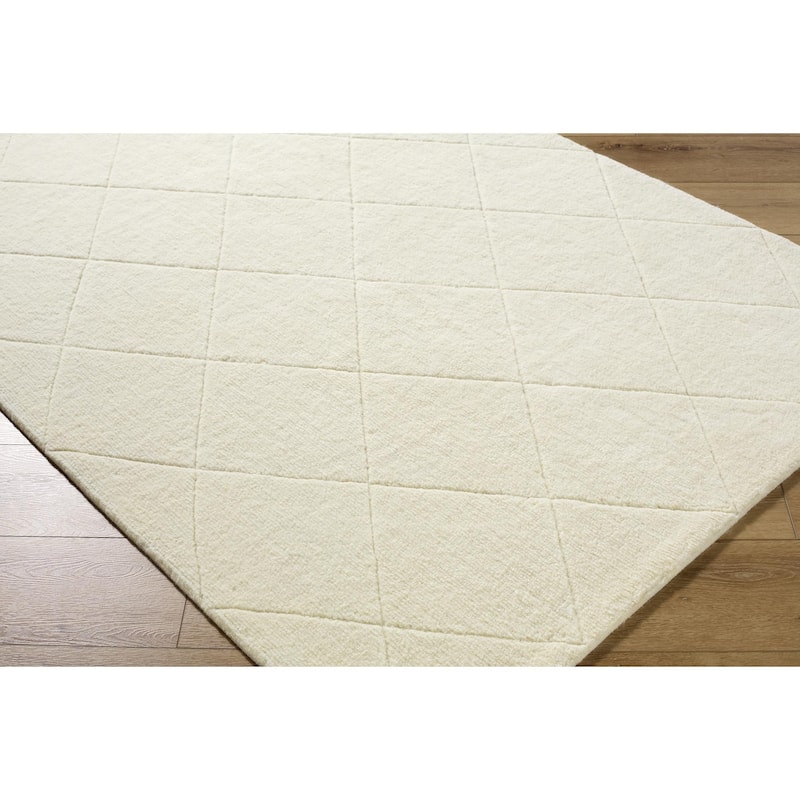 Livabliss Modern & Contemporary Wooly Geometric Washable Area Rug
