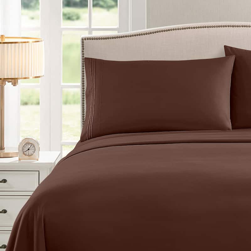 Sweet Home Collection Triple Stitch 4-piece Bed Sheet Set