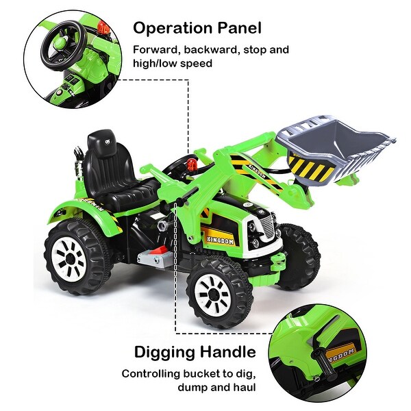 battery powered ride on construction toys