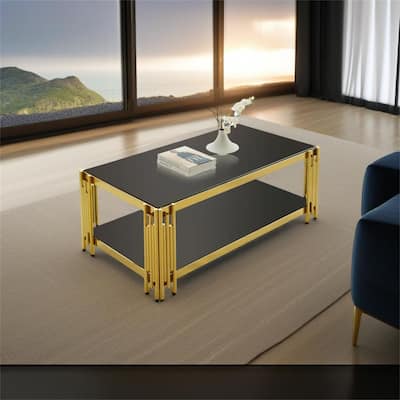 Woker Furniture 48" Wide Rectangular Coffee Table
