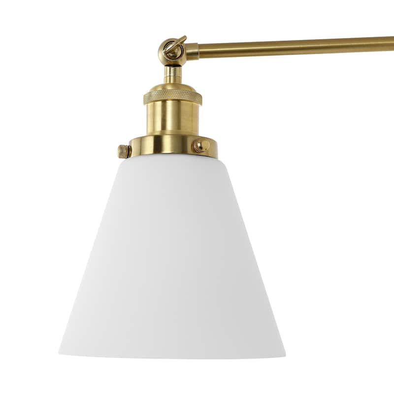 WINGBO Swing Arm Adjustable Wall Sconce with Shade, 2-Pack...