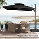 preview thumbnail 63 of 85, 11 x 11 FT Outdoor Square Patio Cantilever Offset Umbrella with Crank and 360 Degrees Rotation
