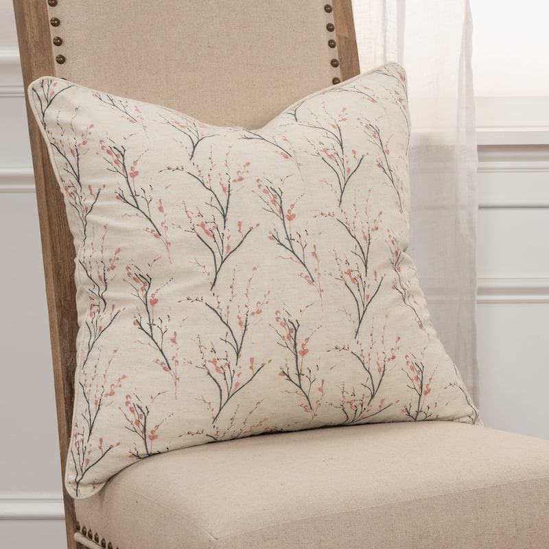 Rizzy Home Transitional Natural Down Filled Pillow - 20" x 20"