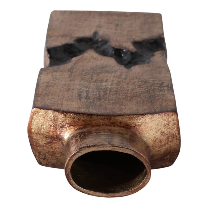 Metal Modern Sculptural Decorative Vase Abstract Design Artistic Form