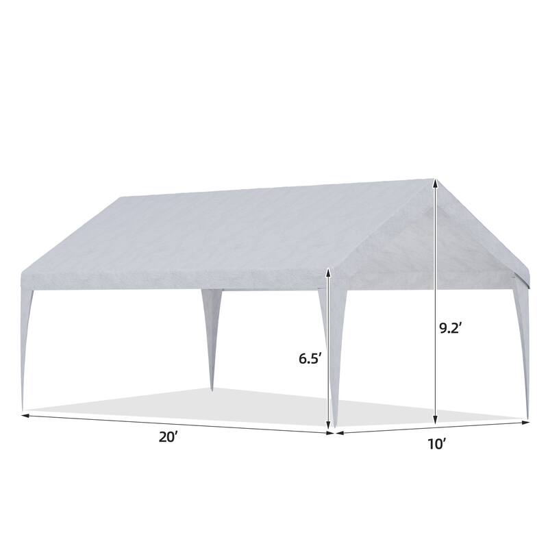 Heavy-Duty Carport Replacement Canopy, Rainproof & UV-Resistant, Canopy Only (Frame Not Included), Ideal for Cars