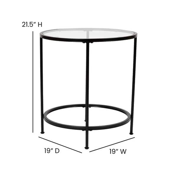 Signature Design by Ashley Coylin End Table Tempered Glass Table