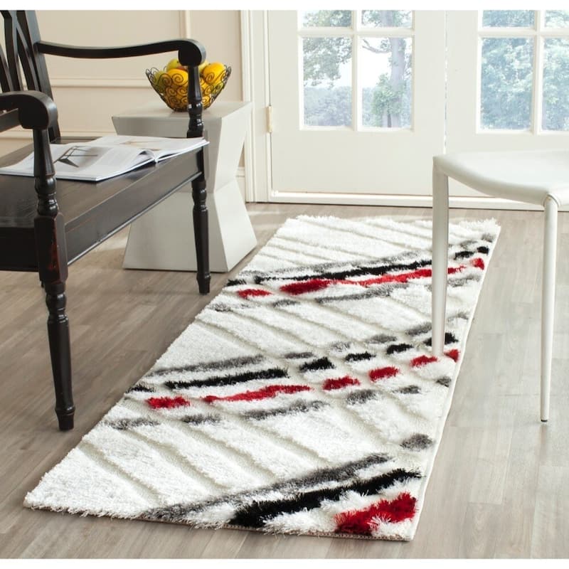 SAFAVIEH Miami Shag Ignacia Abstract Silky Rug
