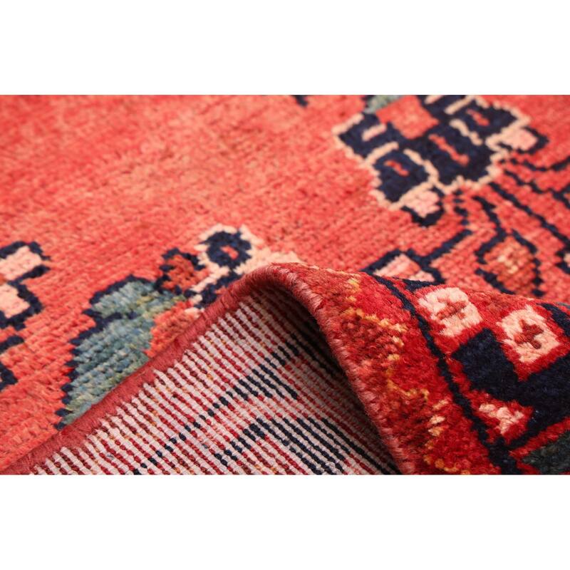 ECARPETGALLERY Hand-knotted Andelz Red Wool Rug - 3'10 x 10'2