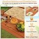 preview thumbnail 6 of 8, Costway Wooden Sandbox with Lid Cover Kids Outdoor Play Equipment Gift - Beige - See Details