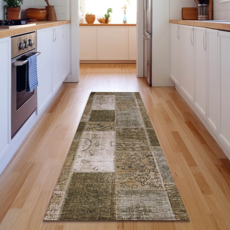Premium Washable Super Soft Vintage Boho Mayfield Rug - Brown - 2' 3" x 7' 6" - Runner