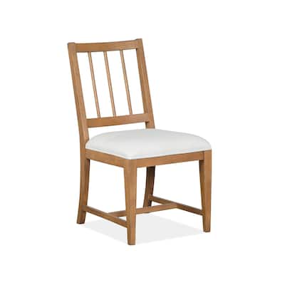 Magnussen Home Lindon Belgian Wheat Upholstered Side Chair Two Pack - 19''W x 22.38''D x 35.5''H