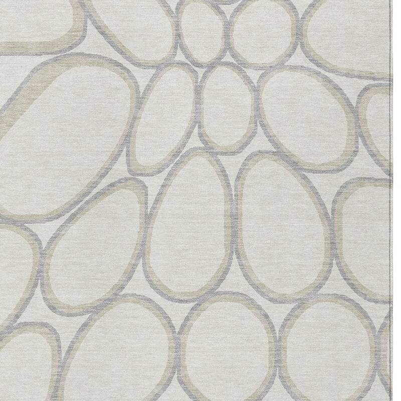 HomeRoots Abstract Transitional Rectangle Outdoor Rug