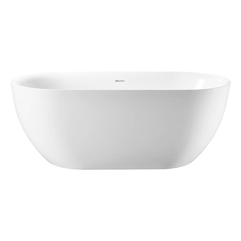 Freestanding Pure Acrylic Sheet Bathtub With Drainage and Overflow
