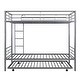 preview thumbnail 17 of 54, Full Size Loft Bed with Built-in L-Shaped Desk and Storage Shelves