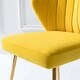 preview thumbnail 53 of 105, Luna Modern Glam Upholstered Tufted Back Side Accent Dining Chair with Small Base by HULALA HOME