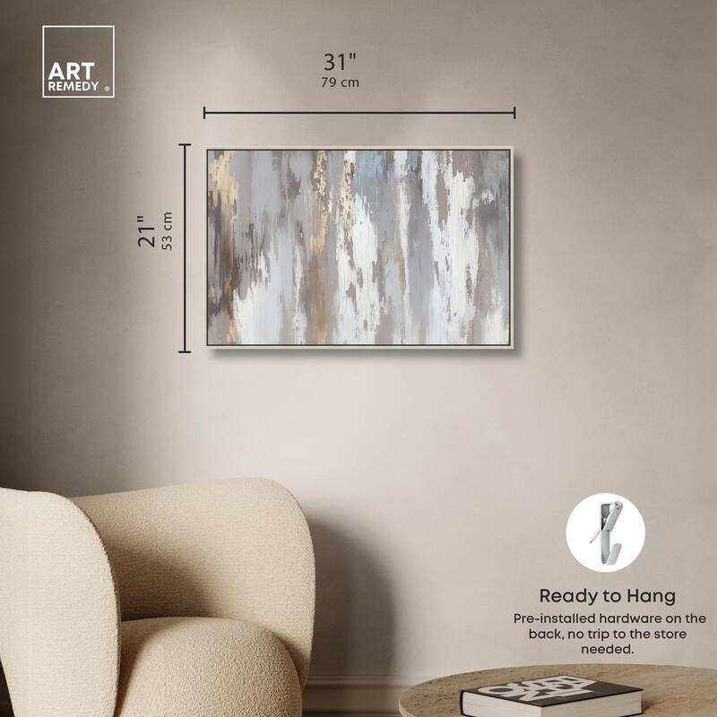 Flooding Gold I Canvas by Art Remedy