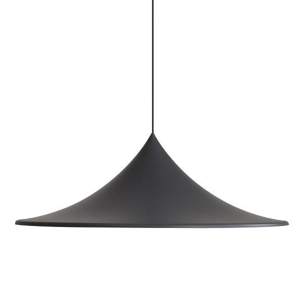 slide 2 of 5, Golden Lighting Vistara 1-light 35in Pendant in Sand Black