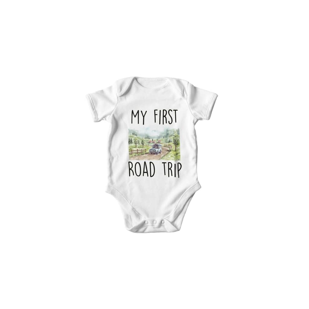 Road Trip Car - Baby Boy Girl Clothes Infant Bodysuit Funny Cute Newborn