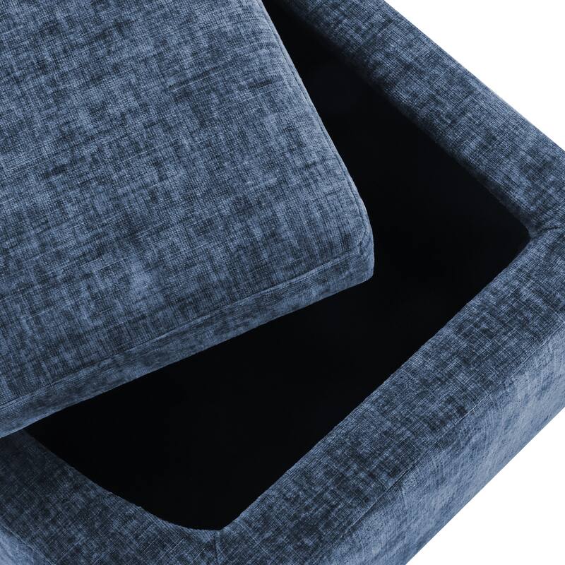 Barrel Accent Chair With Storage Ottoman,Modern Living Room Barrel Chair,Chenille Reading Chair With Ottoman For Living Room
