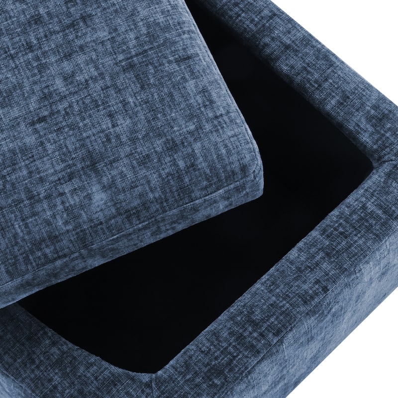 Upholstered Chenille Barrel Accent Chair With Storage Ottoman,Modern Barrel Arm Chair,Reading Chair With Ottoman For Living Room