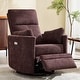 preview thumbnail 17 of 68, HOMYKA Power Rocker Swivel Recliner with USB and Type-C Ports