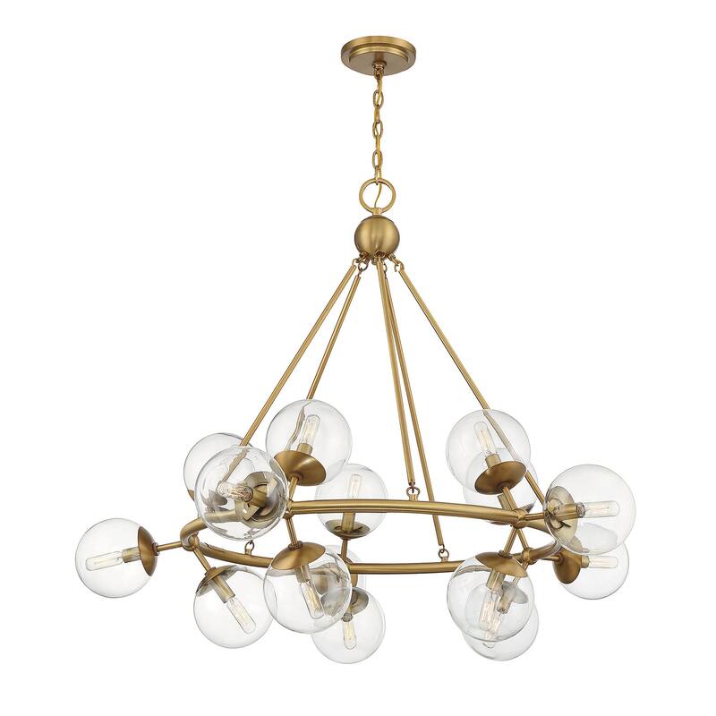 Savoy House 1-1932-15 Orion 15 Light 45" Wide Abstract Chandelier