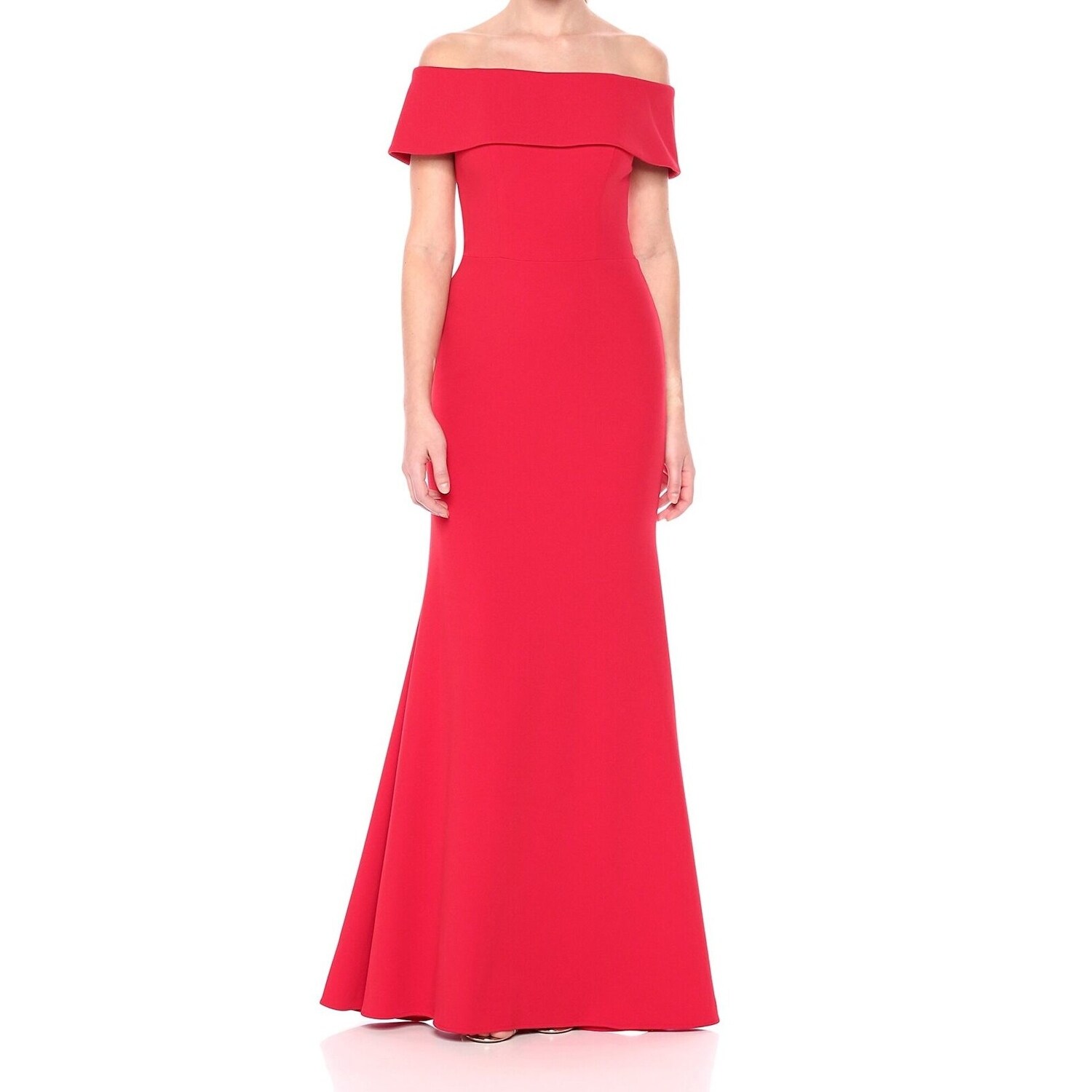 betsy adam red prom dress