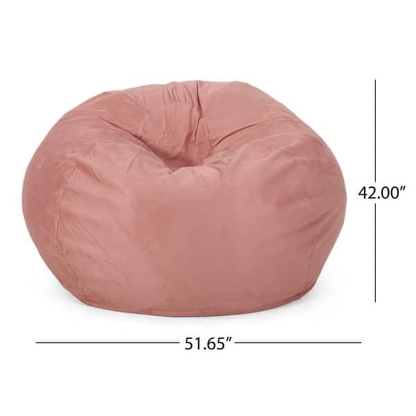 dimension image slide 0 of 10, Madison Faux Suede 5-foot Beanbag Chair by Christopher Knight Home