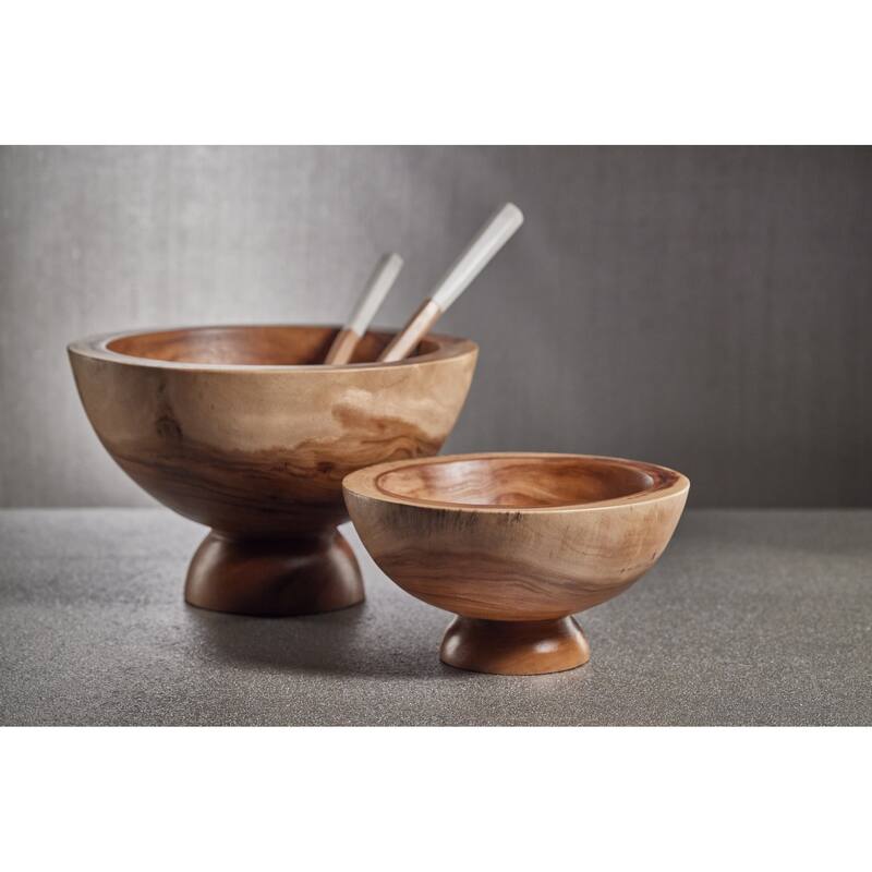 Amadea Wooden Footed Bowl