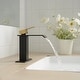 preview thumbnail 29 of 40, Vibrantbath Commercial Waterfall Spout Bathroom Sink Faucet Black and Gold