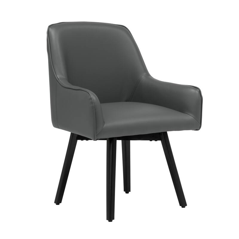 Studio Designs Home Spire Luxe Swivel Guest/Dining/Office Accent Chair with Arms