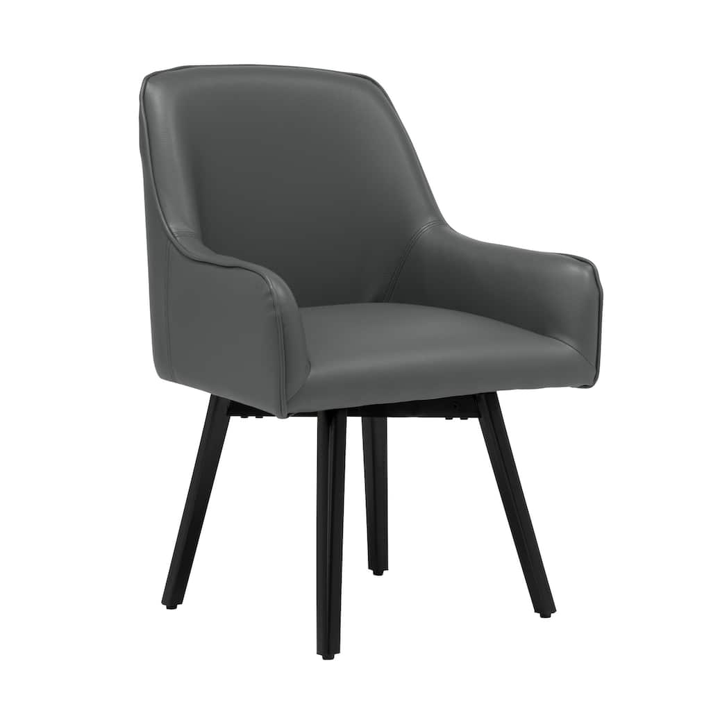 Studio Designs Home Spire Luxe Swivel Guest/Dining/Office Accent Chair with Arms